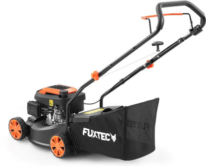  FUXTEC Grasmaaier Benzine - 41cm - 80cc - Duwmaaier - Opvangbak 45L - FX-RM4180