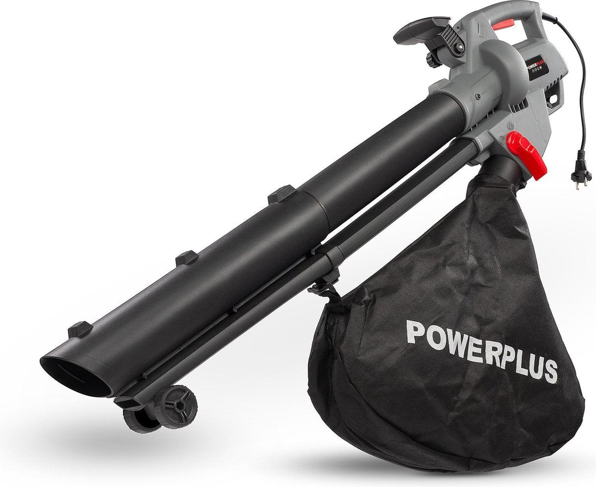  Powerplus POWEG9013 Elektrische Bladblazer - Bladzuiger En -versnipperaar - 3300W - Blazen - Zuigen - Versnipperen - Incl. 40L Opvangzak
