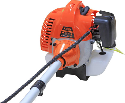  Kibani Kantenmaaier 4-in-1 – Bosmaaier Benzine - 52 Cc / 1.9 Pk 2-takt Motor – Incl. Onkruidborstel ,Maaidraad, Zaagblad 40-tands En Veiligheidsset