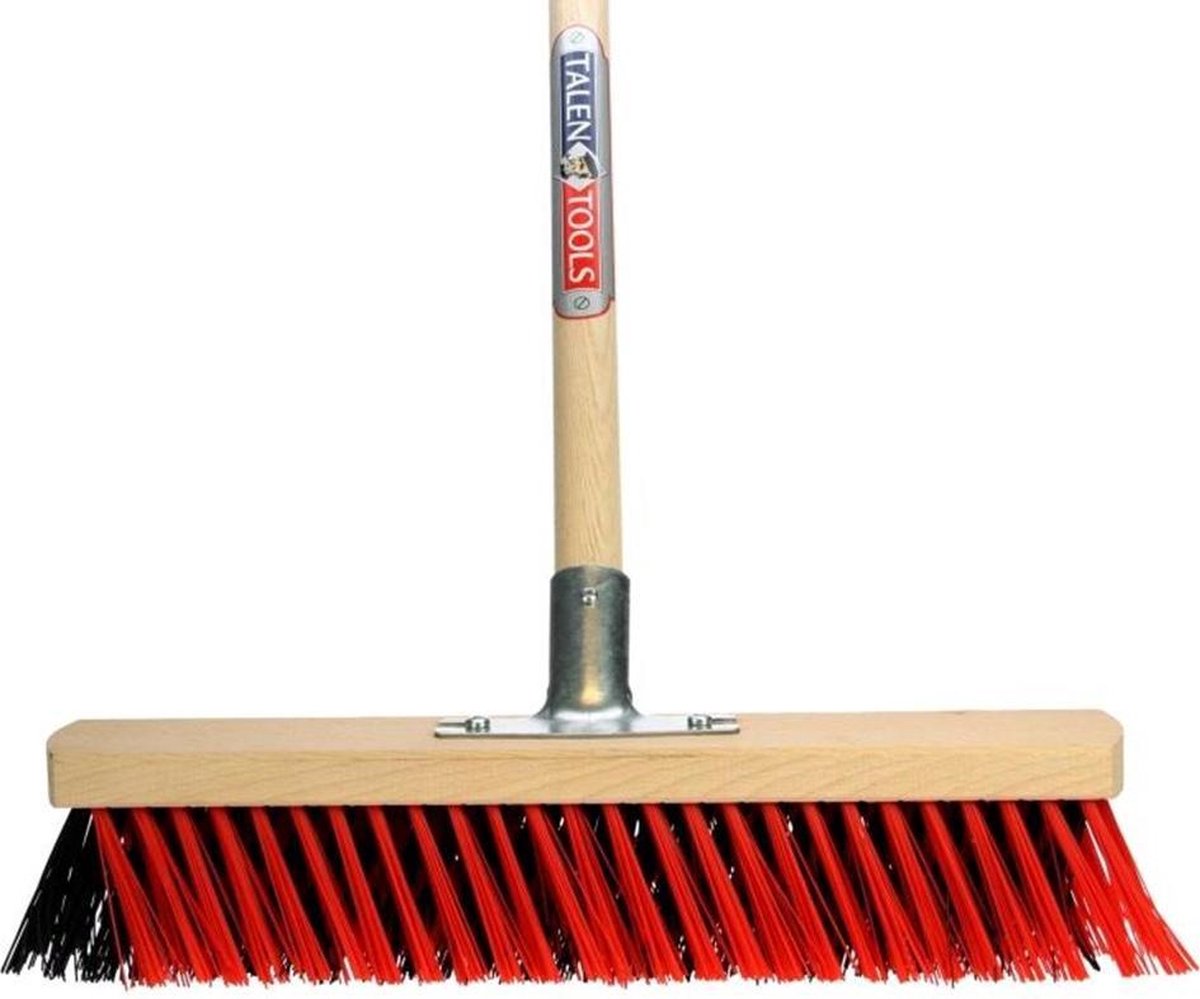  Talen Tools - X-bezem - Buiten - 40 Cm - Rood/Zwart - Compleet
