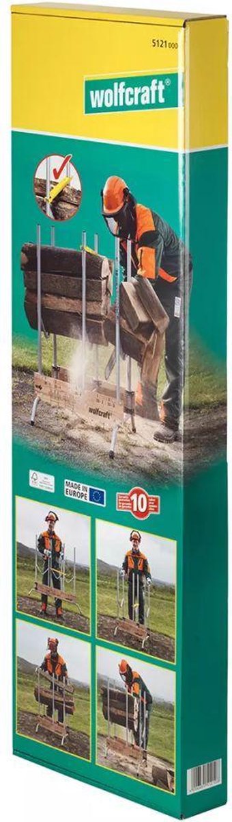  Wolfcraft - Professionele Zaagbok - Voor Kettingzaag - Hout - Opbouwbare, Stabiele Zaagbok Voor Brandhout - 5121000 - 10 JAAR GARANTIE