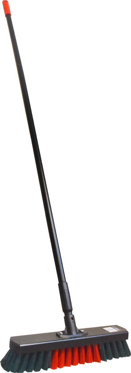  Vikan Bezem Met Steel - Bezem 44 Cm - Steel 156 Cm - Hard Voor Buiten En Binnen