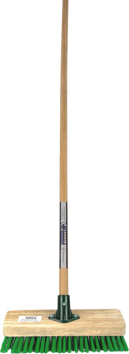  Synx Tools Tegelborstel 28cm - Mosbezem - Schrobbezem - Bezem - Mos - Onkruidborstel - Veger - Harde Borstel- Bezem Met Steel 120cm