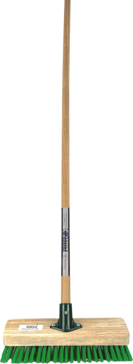  Synx Tools Tegelborstel - Bezem Met Steel 150cm Mosbezem - Schrobbezem - Mos - Onkruidborstel - Harde Borstel- Bezems