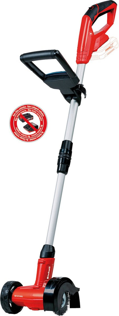  Einhell Accu Voegenreiniger GE-CC 18 Li-Solo Power X-Change (Li-Ion - 18 V - 1200 T/min - Borsteldiameter 10 Cm - Incl. Staal- En Nylonborstel - Zonder Accu En Lader)
