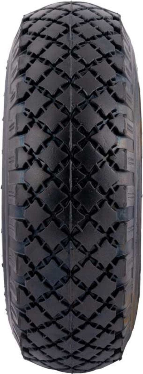 Benson Bolderkarwiel Steekwagenwiel Met Luchtband 3.00-4 | Asgatdiameter 20mm Rollager | Hoogte Wiel 26cm