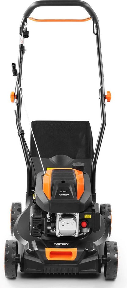  FUXTEC Grasmaaier Benzine - 41cm - 80cc - Duwmaaier - Opvangbak 45L - FX-RM4180