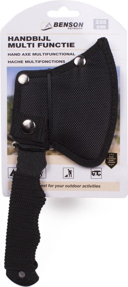  Benson Multifunctionele Handbijl - Hakbijl Met Hoes - 23.5 Cm