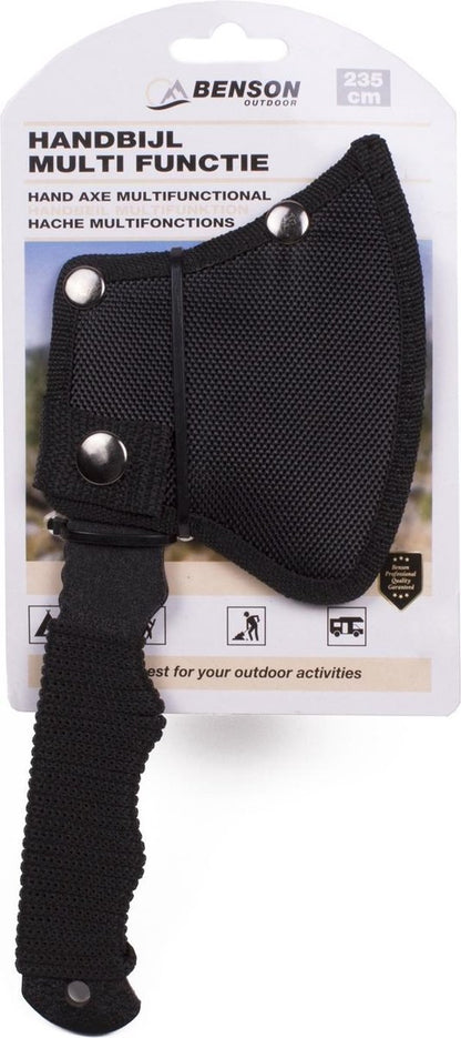  Benson Multifunctionele Handbijl - Hakbijl Met Hoes - 23.5 Cm