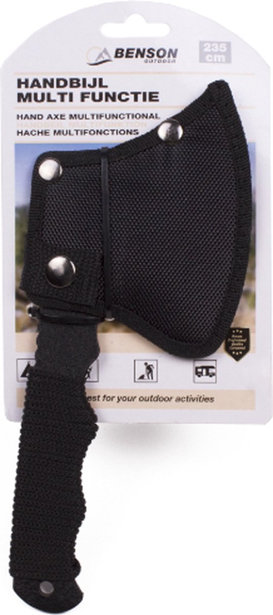  Benson Multifunctionele Handbijl - Hakbijl Met Hoes - 23.5 Cm