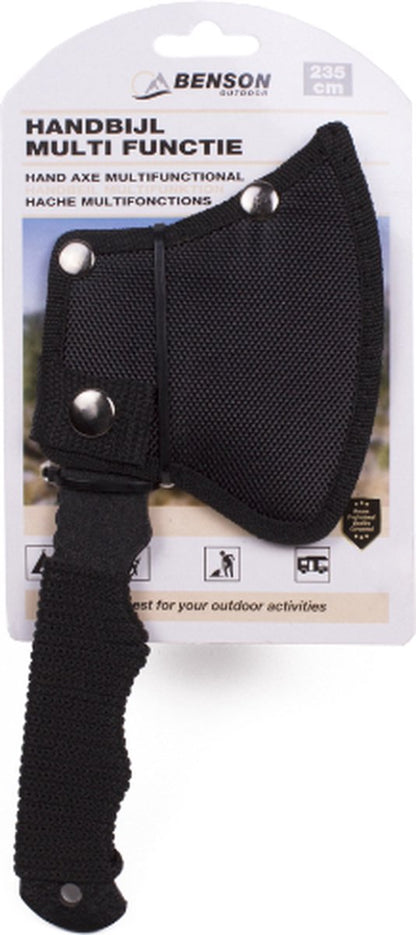  Benson Multifunctionele Handbijl - Hakbijl Met Hoes - 23.5 Cm