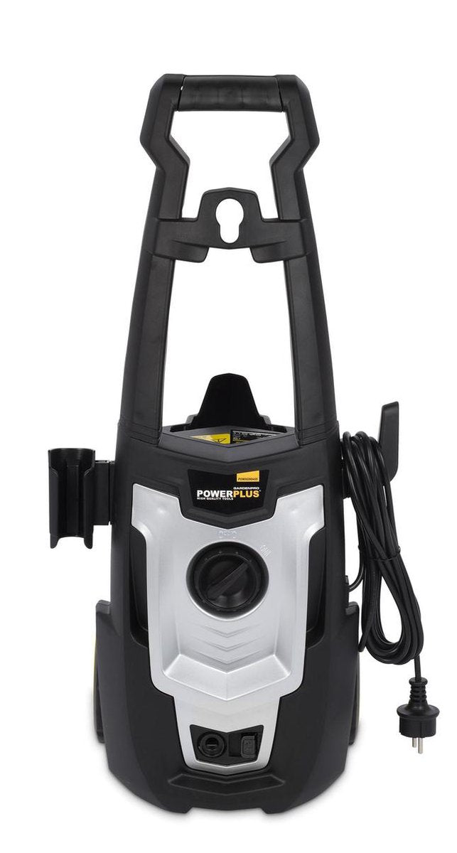  Powerplus POWXG90405 Hogedrukreiniger - 1400W - Max. 110 Bar - 390 L/h - Incl. 5m Slang En Accessoires - Excl. Terrasreiniger - Reiniger Voor Auto, Fiets En Meubelen
