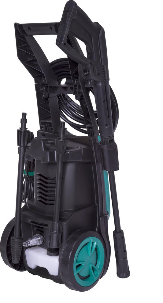  VONROC Hogedrukreiniger V18-2 1800W – 140 Bar – 420 L/h – Incl. 8m Slang, Geïntegreerde Reinigingsmiddelen Tank, Terrasreiniger, Spuitstukken En Accessoires