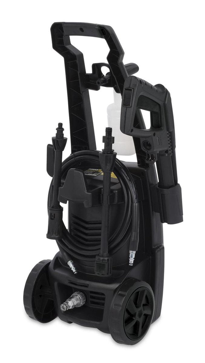  Powerplus POWXG90405 Hogedrukreiniger - 1400W - Max. 110 Bar - 390 L/h - Incl. 5m Slang En Accessoires - Excl. Terrasreiniger - Reiniger Voor Auto, Fiets En Meubelen