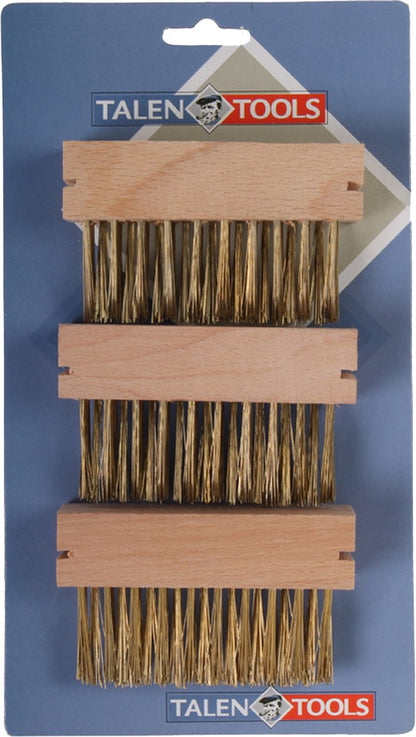  Talen Tools - Onkruidborstel - Voegenborstel - Onkruidverwijderaar - 3 Stuks - Hoogwaardige Kwaliteit