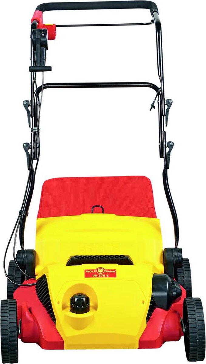  WOLF-Garten Elektrische Verticuteermachine VA 378 E - Werkbreedte 37 Cm - Opvangzak 50 L - 1800 W Motor - Moshark - Verticuteren - Opvangen