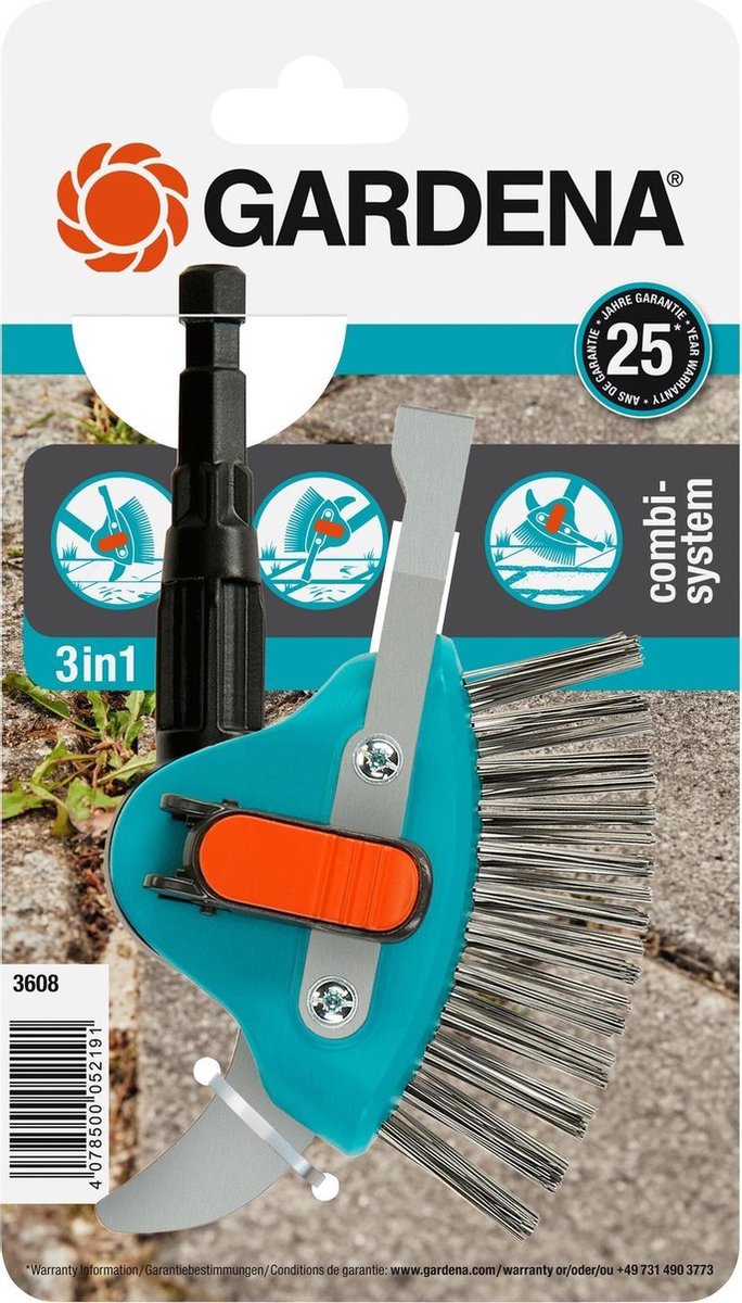  Gardena Voegenkrabber 3-in-1 Combisysteem 23,5 X 13,4 Cm Blauw