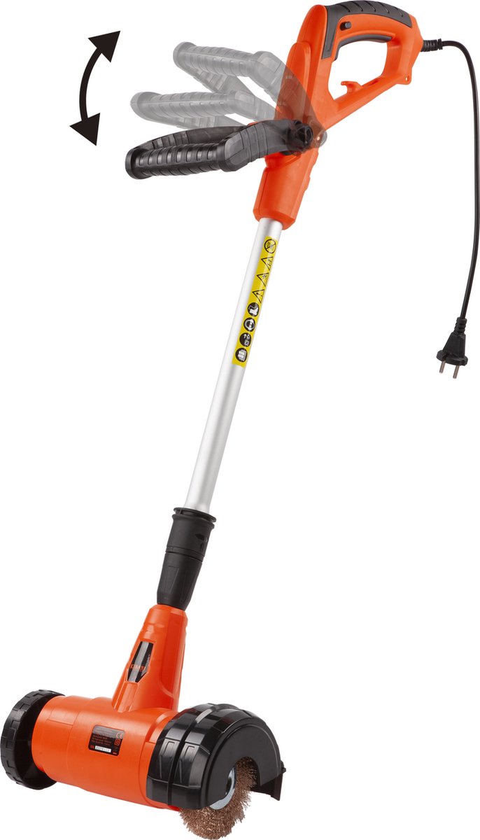  Elektrische Onkruidborstel 400W - Inclusief 4 Borstels - 11cm Diameter - Voegenreiniger - Stalen En Nylon Borstel - Voegenborstel - Onkruidverwijderaar - Set Van 4 Borstels - Onkruidverdelger - Voegborstel