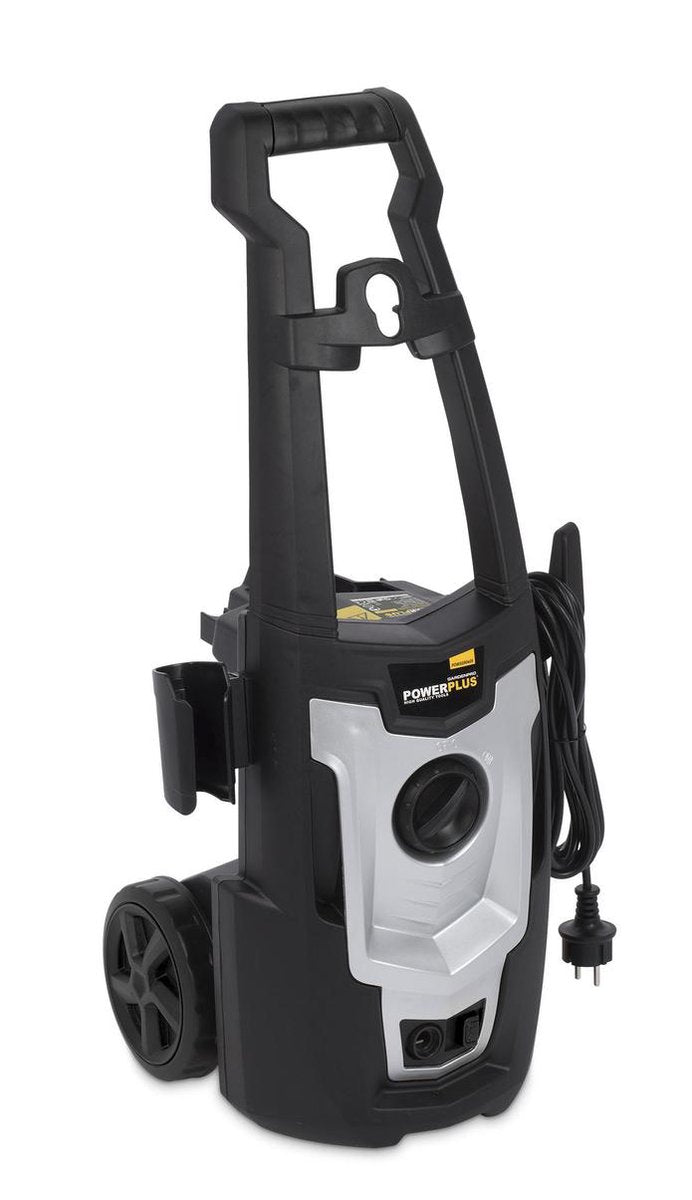  Powerplus POWXG90405 Hogedrukreiniger - 1400W - Max. 110 Bar - 390 L/h - Incl. 5m Slang En Accessoires - Excl. Terrasreiniger - Reiniger Voor Auto, Fiets En Meubelen