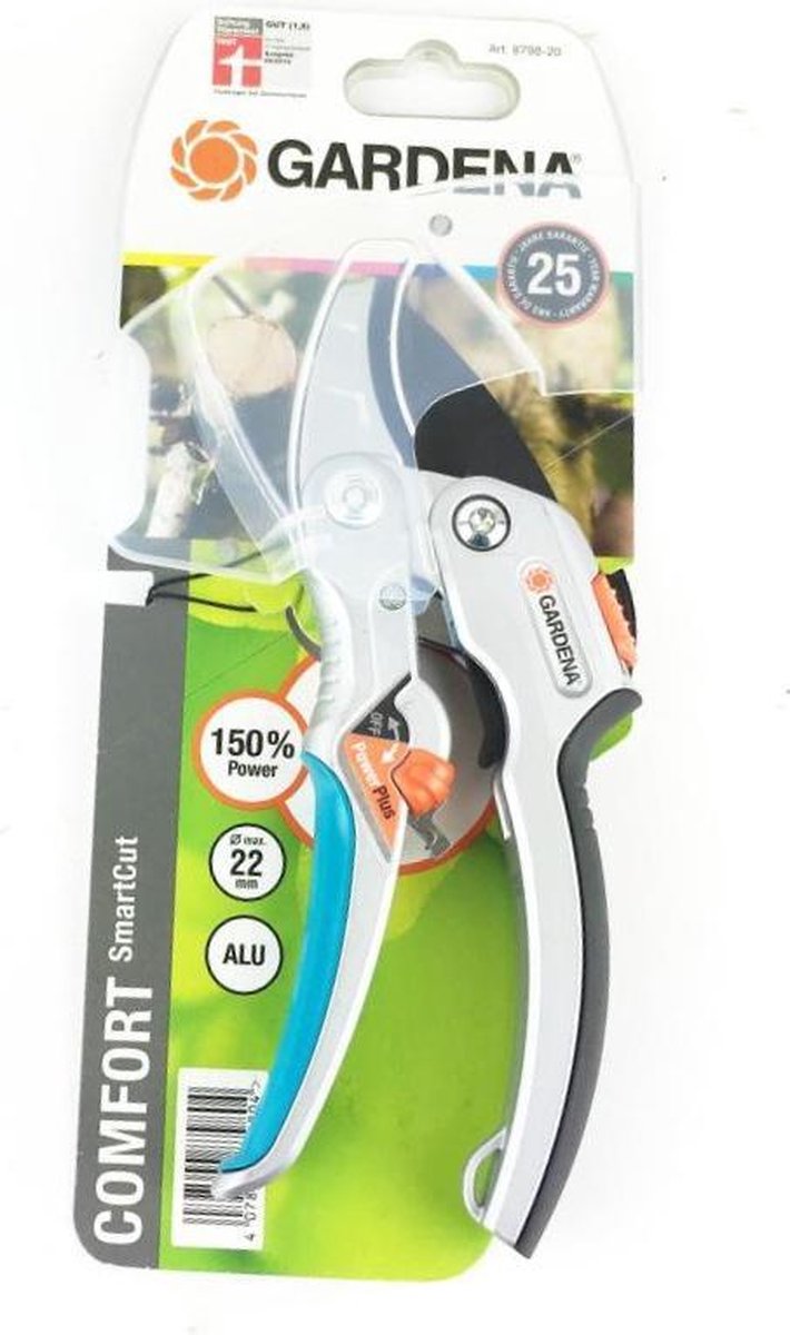  GARDENA - Comfort - Hefboomsnoeischaar Smartcut - Snoeischaar - Takdikte Max. 22 Mm