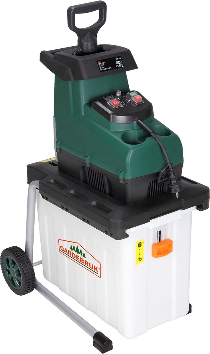  Gardebruk Hakselaar Elektrisch 2800W - 45mm Takdikte - Opvangbak 60 L
