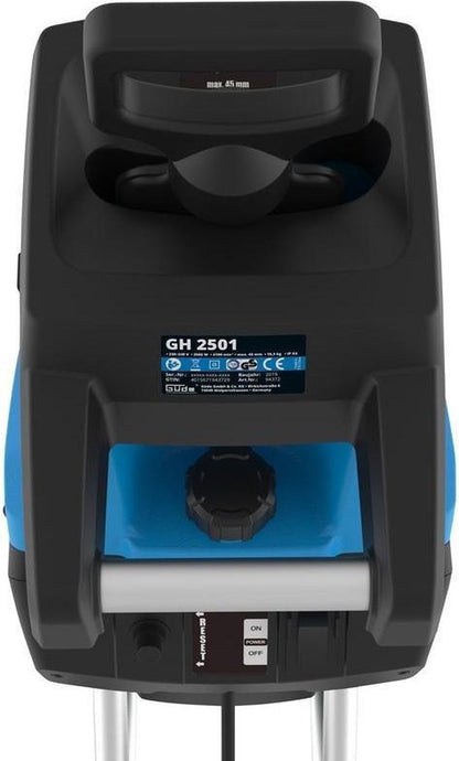  Güde Hakselaar Elektrisch 2501 - Max. Ø45 Mm - 45L Opvangbak - 2500W