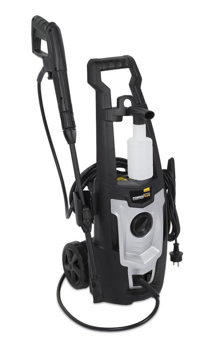  Powerplus POWXG90405 Hogedrukreiniger - 1400W - Max. 110 Bar - 390 L/h - Incl. 5m Slang En Accessoires - Excl. Terrasreiniger - Reiniger Voor Auto, Fiets En Meubelen