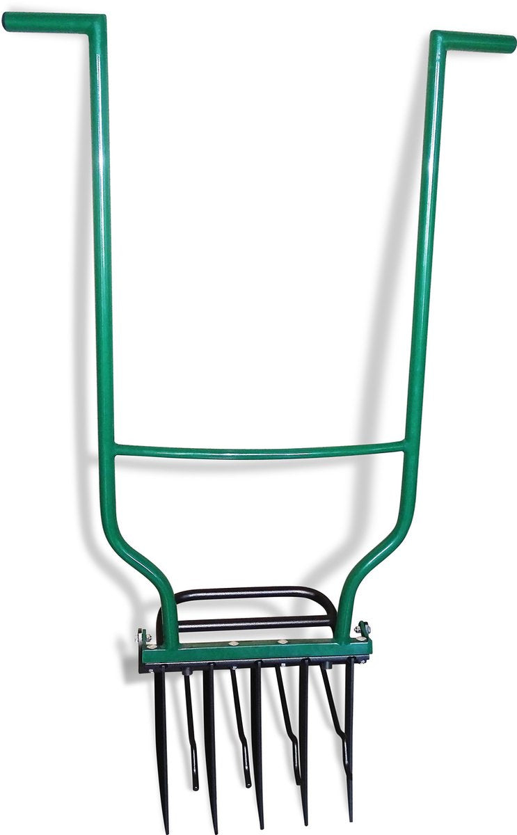  Biogroei® Ergonomische Woelvork - Spitvork - Met Verkruimelaar - Verlucht Je Bodem