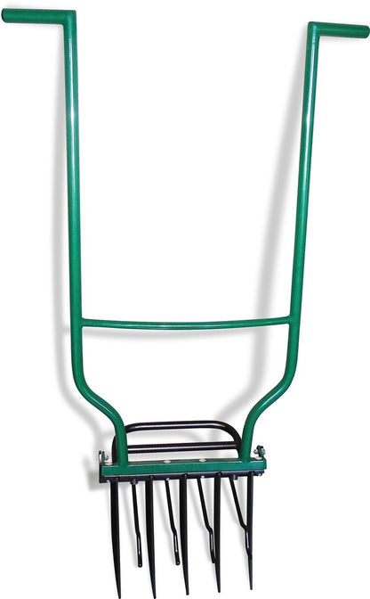  Biogroei® Ergonomische Woelvork - Spitvork - Met Verkruimelaar - Verlucht Je Bodem