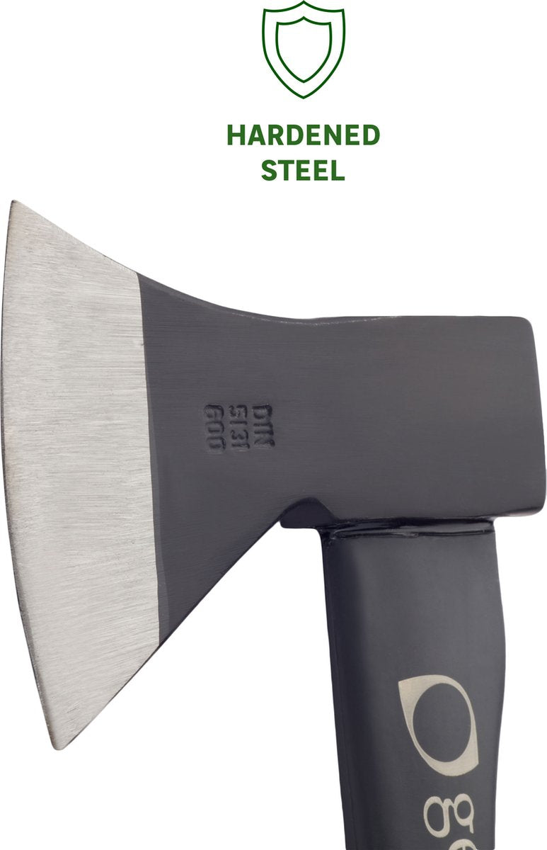  GEOLIA - Bijl - Bijl - Staal - Glasvezelsteel - 0,8 Kg Met Een Stalen Kop Van 0,6 Kg - Bijlen - Handbijl - Kleine Bijl - Kloofbijl - Kloofbijl