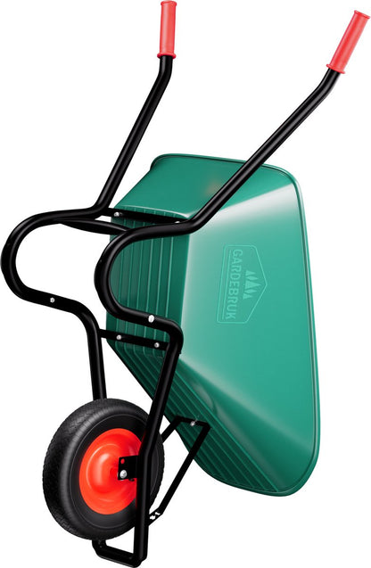  Gardebruk Kruiwagen 100 L - Kunststof Kuip – Tot 150KG Groen
