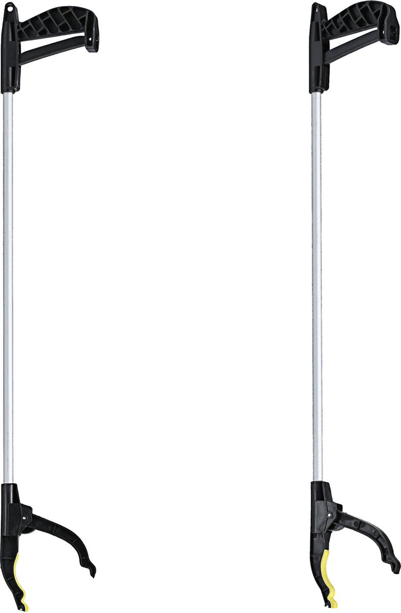  2x Stuks Afvalgrijper/grijphulp 75 Cm - Zwerfvuilgrijper Met Klemgreep