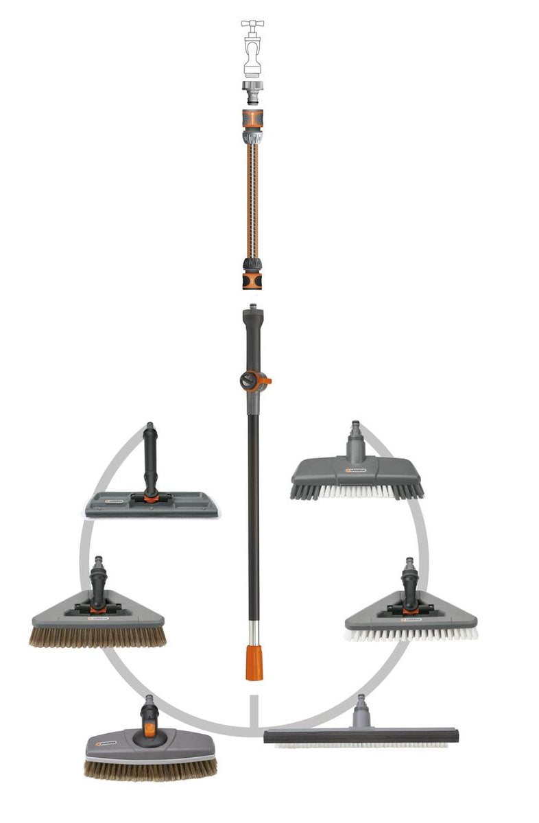  GARDENA Cleansystem Comfort Schrobber - Reinigen Van Paden - Terras - Oprit