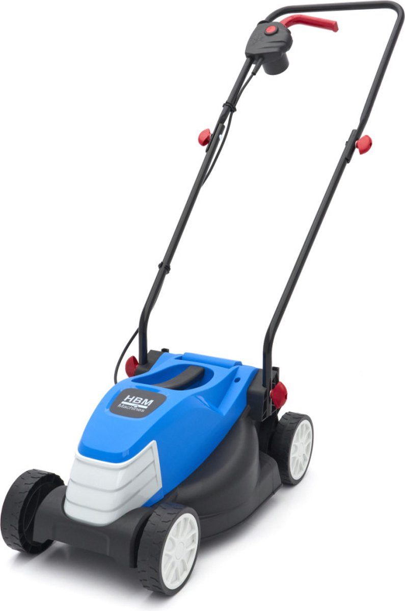 Merkloos 1300W Electrische Grasmaaier / Gazonmaaier 32 Cm Snijhoogtes 25-45-65 Mm 25 Liter Opvangbak