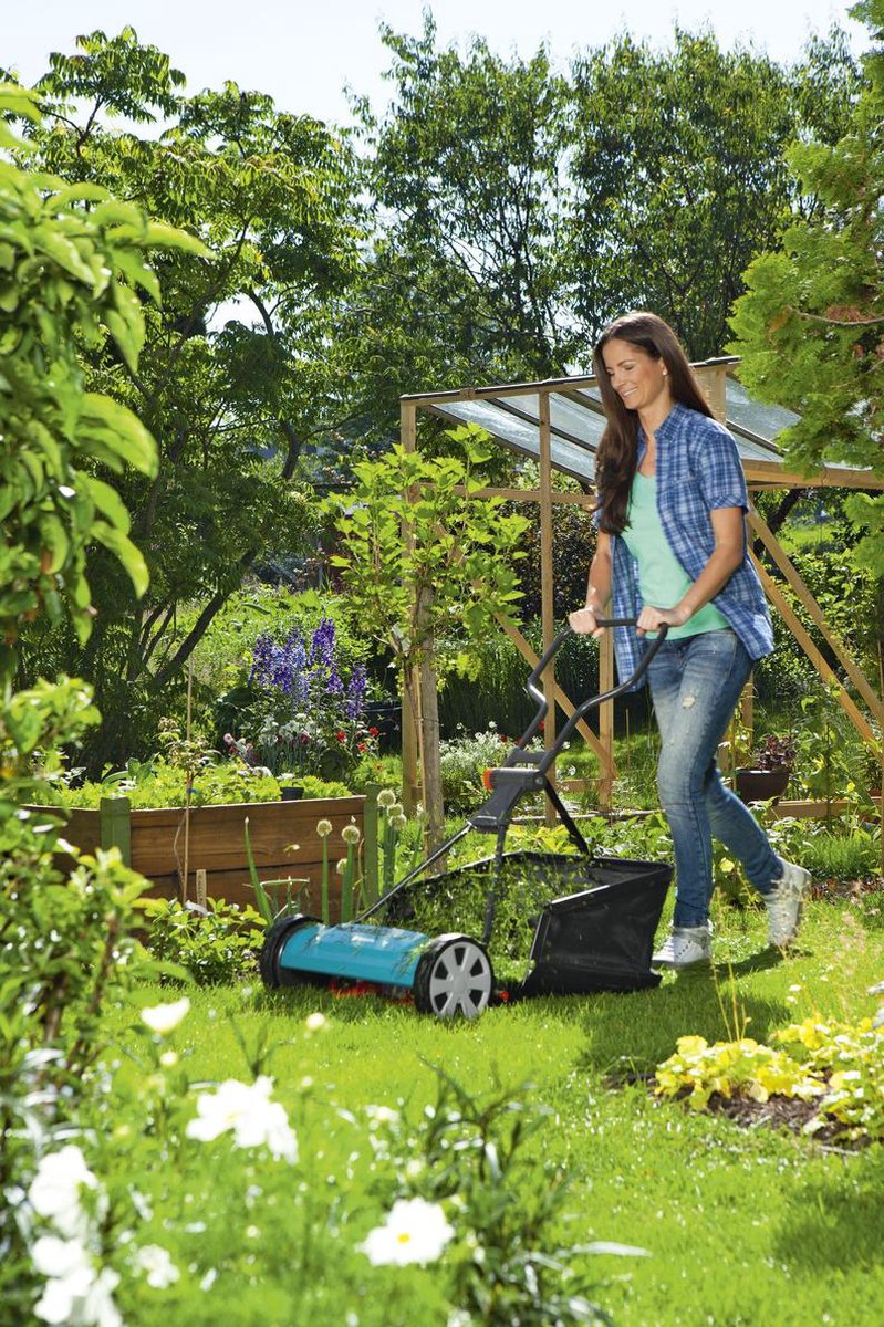  GARDENA - Kooimesmaaier 400 - Grasmaaier - Maaibreedte 40 Cm - Gazons Tot Ca. 200m²