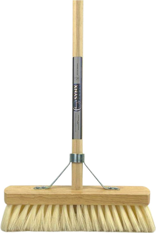  Synx Tools Binnenbezem Fibersoft - Zachte Bezems - Kamerveger - Veger / Zachte Besem - Incl. Steel 140cm - Binnen Bezem