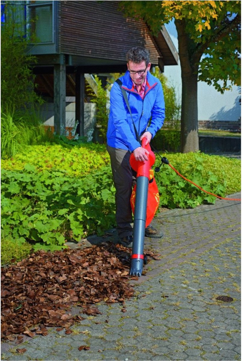  WOLF-Garten Elektrische Bladblazer LBV 2600 E - Motor 2600 Watt - Opvangzak 50 Liter - Reductie Ratio 10:1