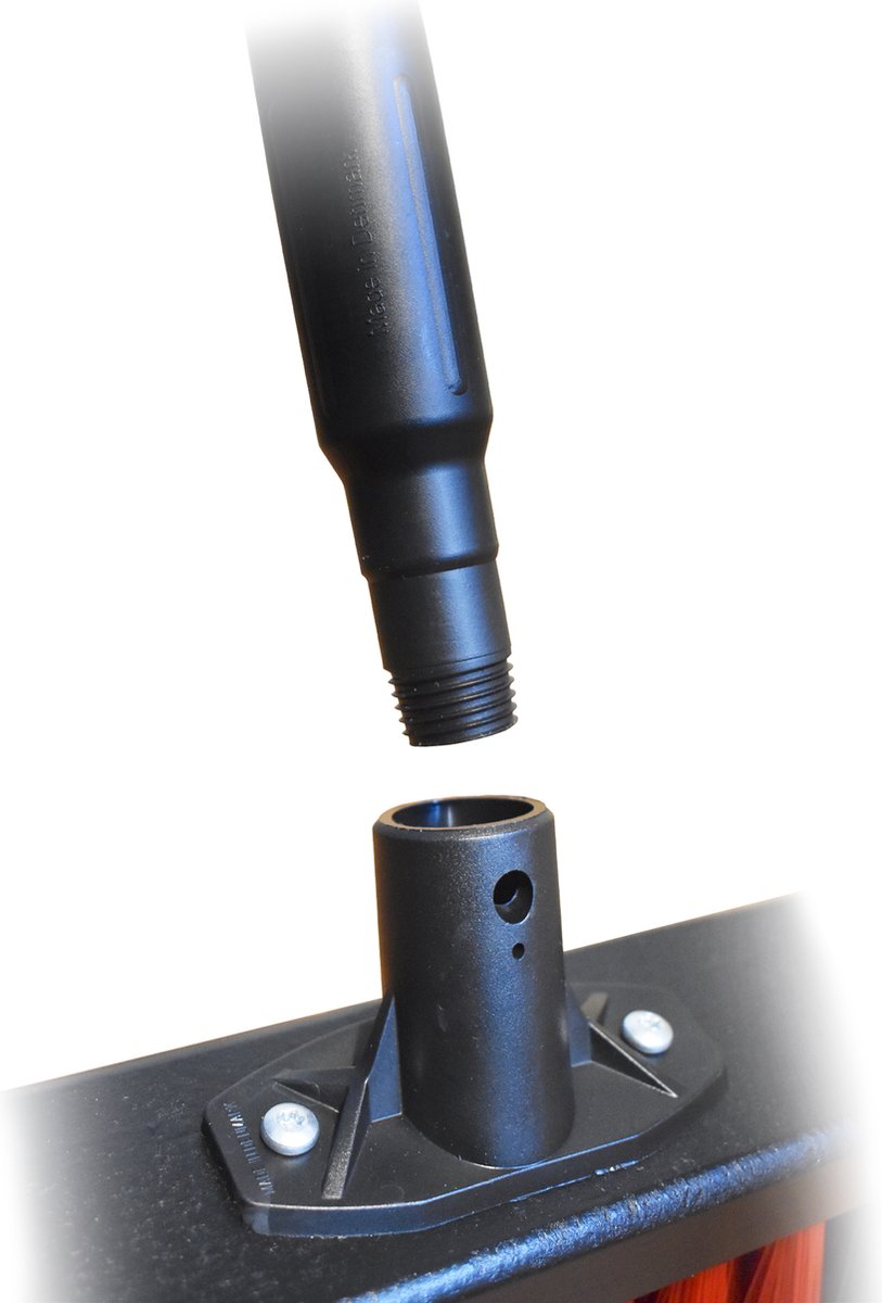  Vikan Bezem Met Steel - Bezem 44 Cm - Steel 156 Cm - Hard Voor Buiten En Binnen