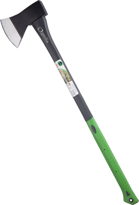  GEOLIA - Bijl - Bijl - Staal - Glasvezelsteel - 2,2 Kg Met Een Stalen Kop Van 1,6 Kg - Bijlen - Grote Bijl - Kloofhamer - Kloofbijl - Kloofbijl