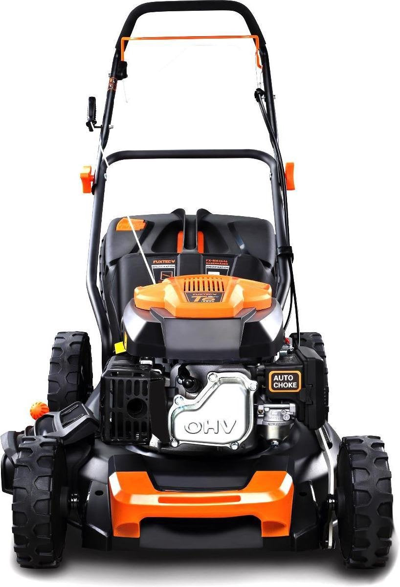  FUXTEC Grasmaaier Benzine - 46cm - Zelfrijdend / Zelftrekkend / Achterwielaandrijving - Mulchfunctie - Opvangbak 50L - FX-RM4646
