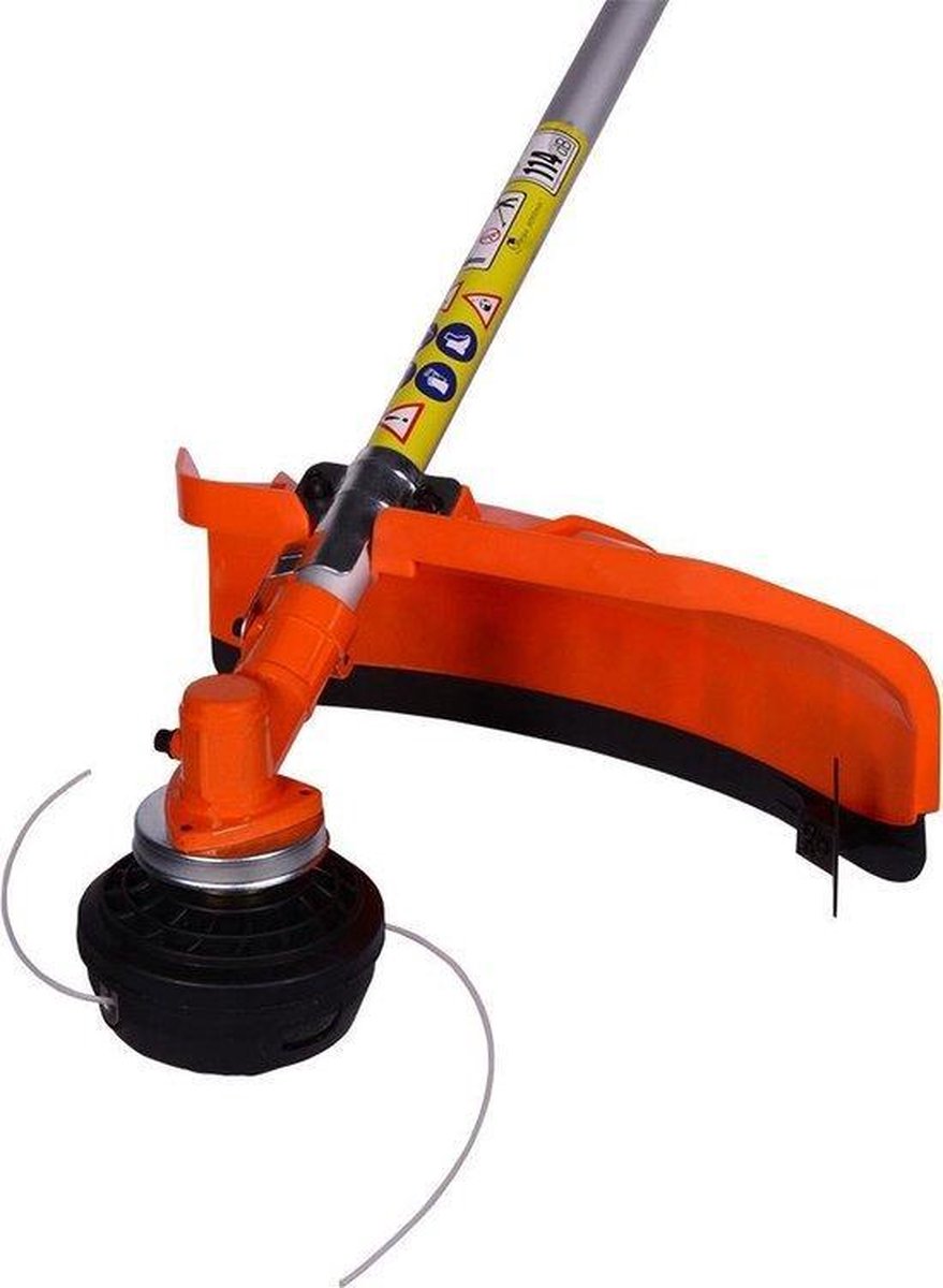  Kibani Kantenmaaier 4-in-1 – Bosmaaier Benzine - 52 Cc / 1.9 Pk 2-takt Motor – Incl. Onkruidborstel ,Maaidraad, Zaagblad 40-tands En Veiligheidsset