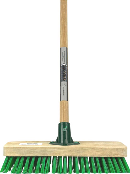  Synx Tools Tegelborstel - Bezem Met Steel 150cm Mosbezem - Schrobbezem - Mos - Onkruidborstel - Harde Borstel- Bezems