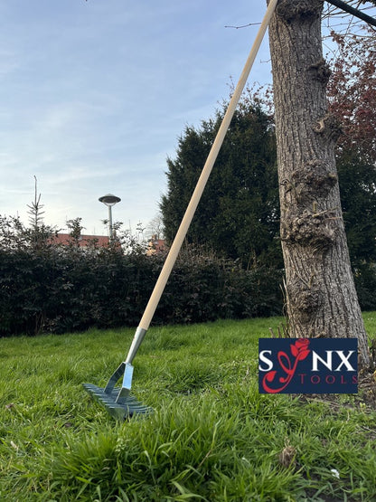  Synx Tools Verticuteerhark Verzinkt - Gazonbeluchters - Verticuteer / Harken - Bodembewerkers - Tuinartikelen / Tuingereedschap - Inclusief Steel 160cm