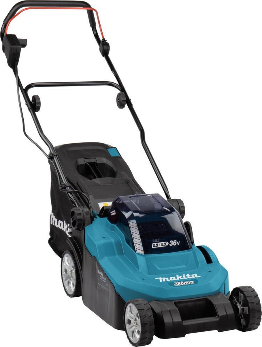  Makita Grasmaaier - DLM382CM2 - 2x18 V - 38 Cm - Incl. 4,0 Ah Accu (2 St) En Duolader