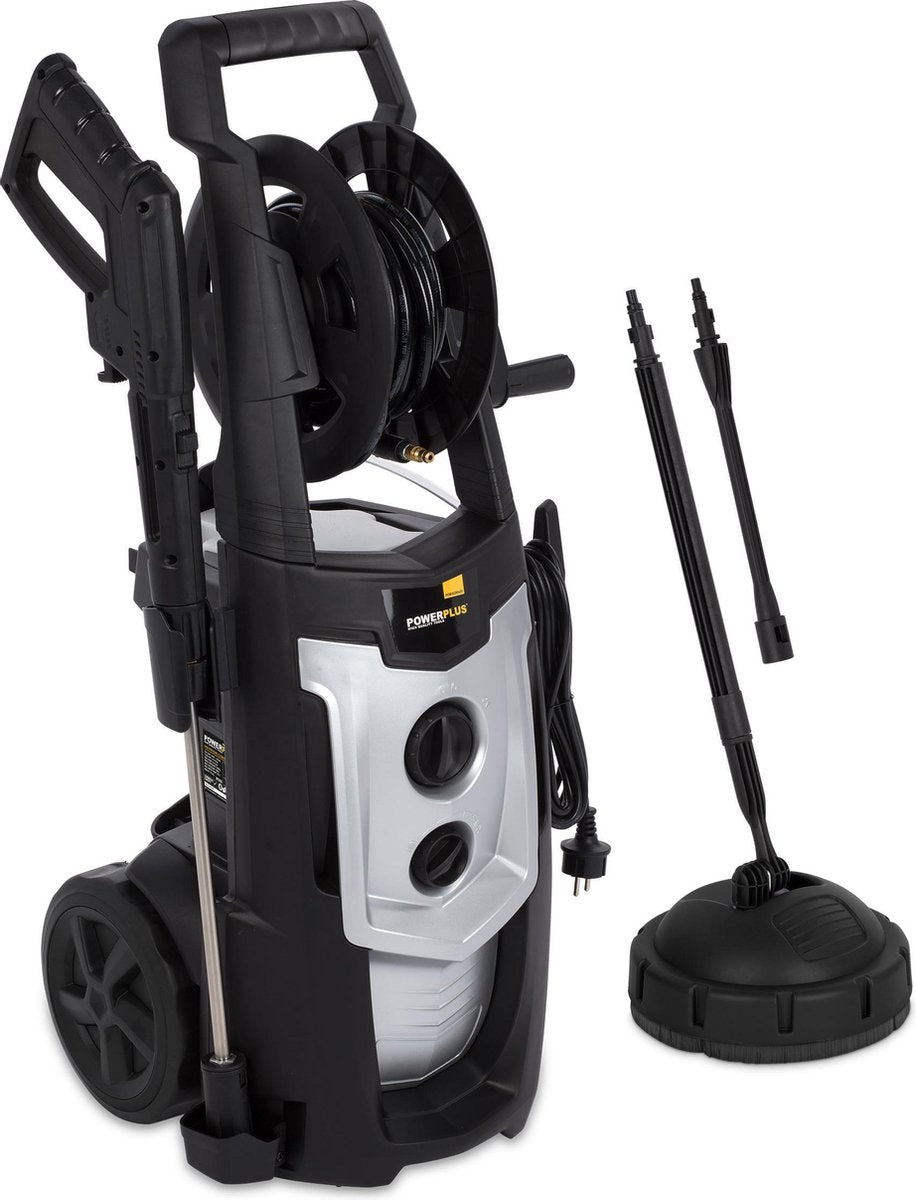  Powerplus POWXG90420 Hogedrukreiniger - 2200W - Max. 175 Bar - 450 L/h - Incl. 8m Slang, Terrasreiniger En Accessoires - Reiniger Voor Auto, Fiets En Meubelen