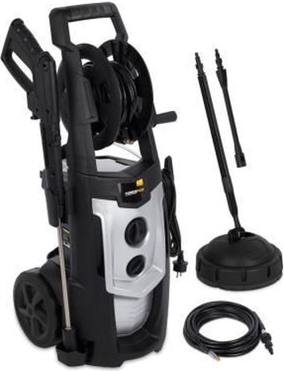  Powerplus POWXG90420 Hogedrukreiniger - 2200W - Max. 175 Bar - 450 L/h - Incl. 8m Slang, Terrasreiniger En Accessoires - Reiniger Voor Auto, Fiets En Meubelen