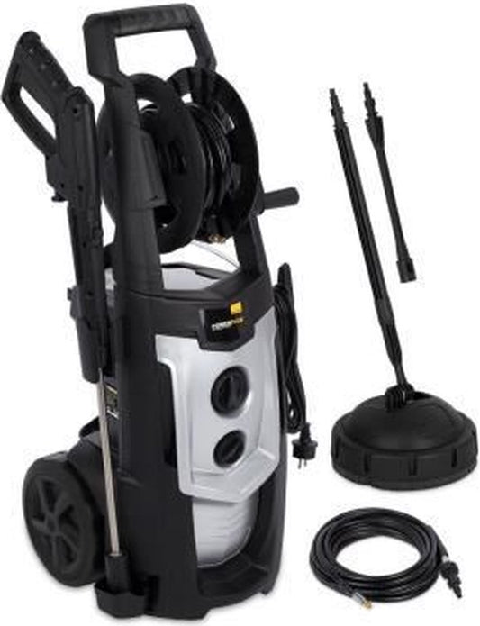  Powerplus POWXG90420 Hogedrukreiniger - 2200W - Max. 175 Bar - 450 L/h - Incl. 8m Slang, Terrasreiniger En Accessoires - Reiniger Voor Auto, Fiets En Meubelen