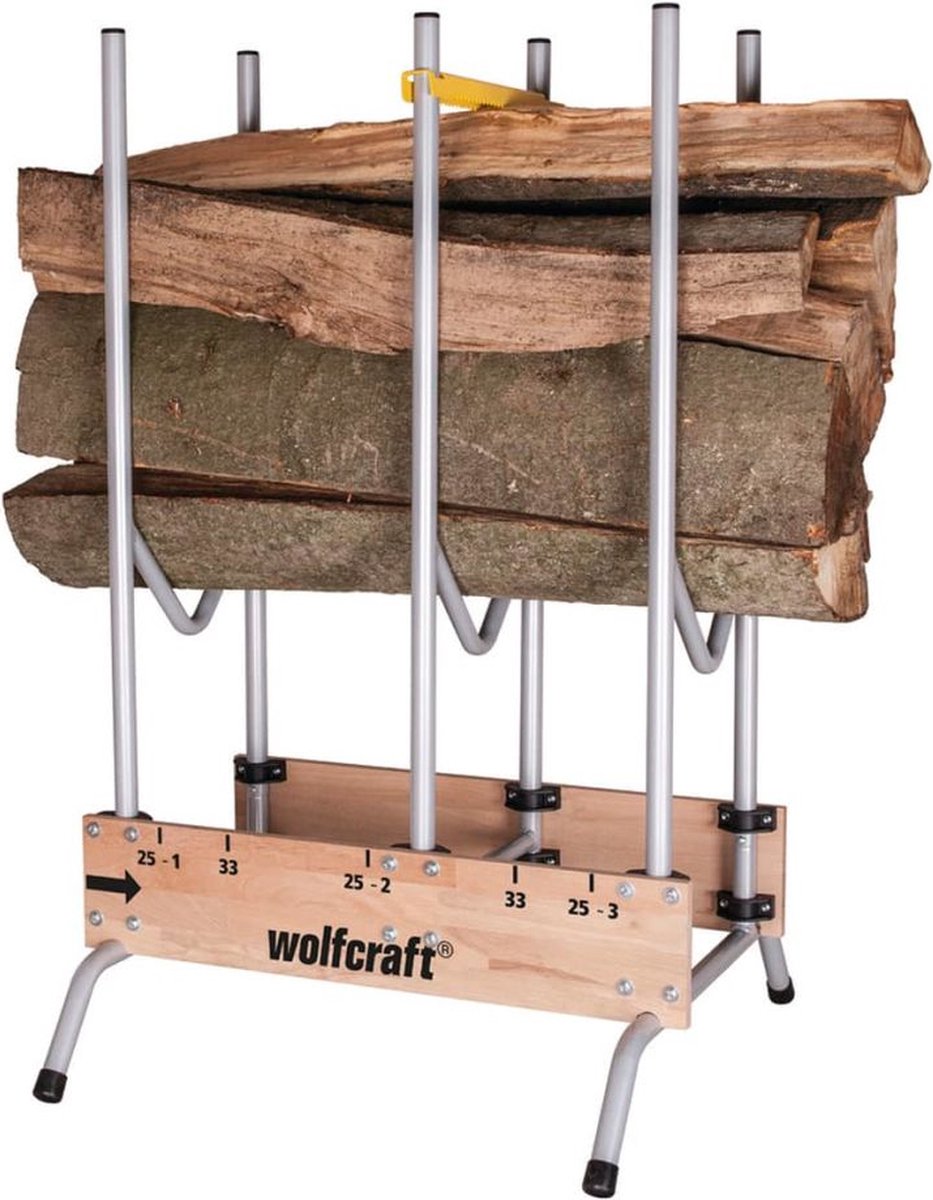  Wolfcraft - Professionele Zaagbok - Voor Kettingzaag - Hout - Opbouwbare, Stabiele Zaagbok Voor Brandhout - 5121000 - 10 JAAR GARANTIE