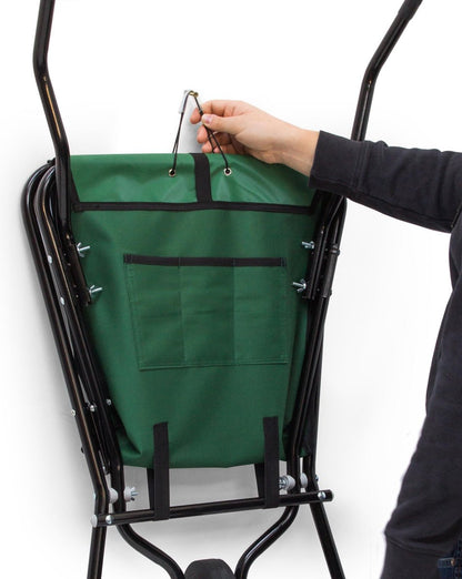  Relaxdays Kruiwagen Opvouwbaar - Inklapbare Tuinwagen - Vouwkruiwagen - Groen - 50 L