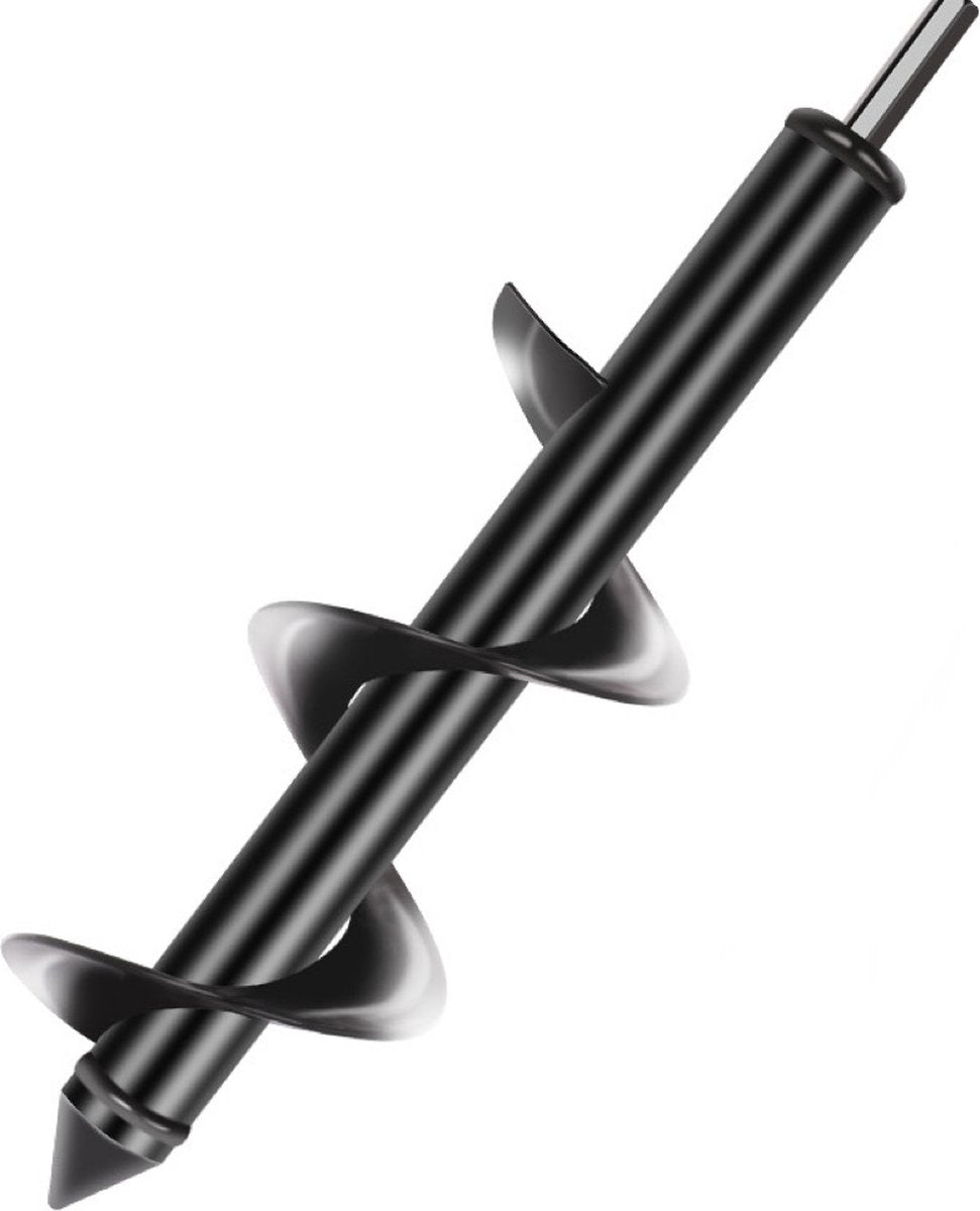 Merkloos Grondboor - Grondboor Voor Boormachine - Bollenplanter - Palenboor - Boor - Tuin - 60 Cm - 8 CM